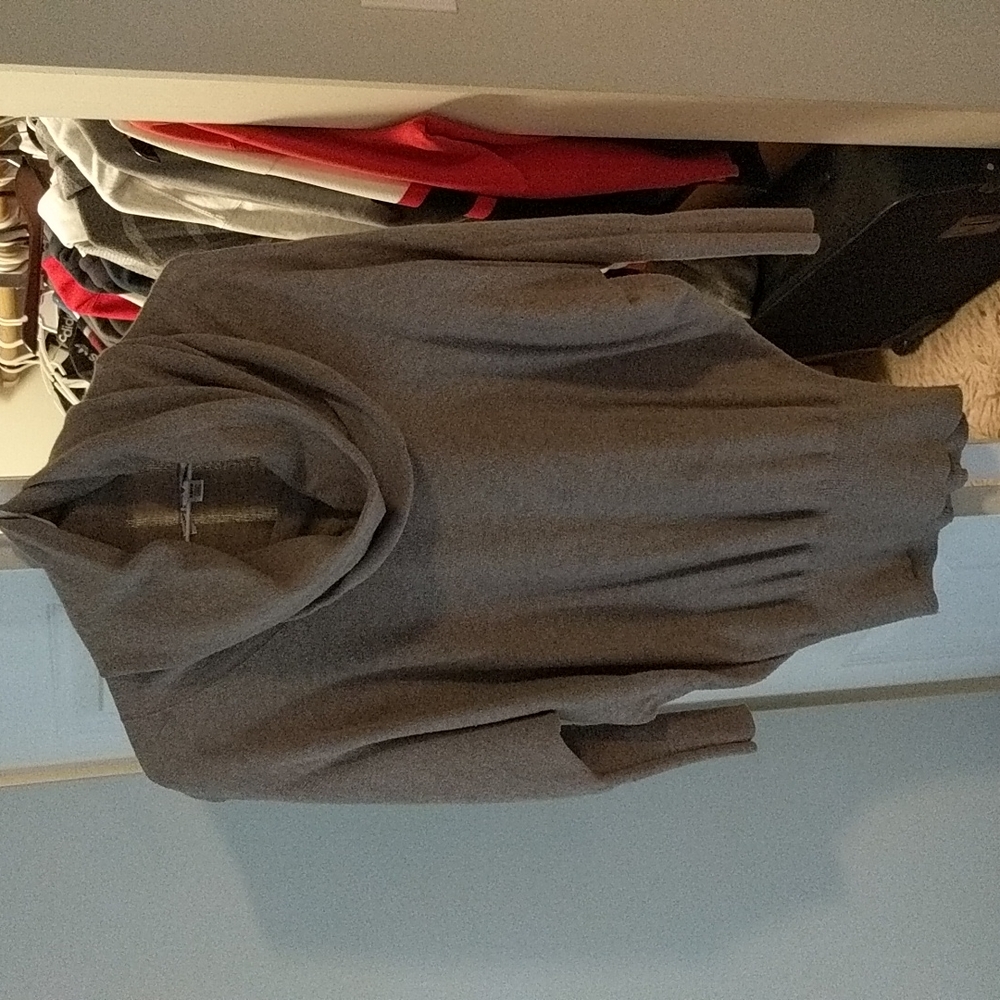 Long brown sweater